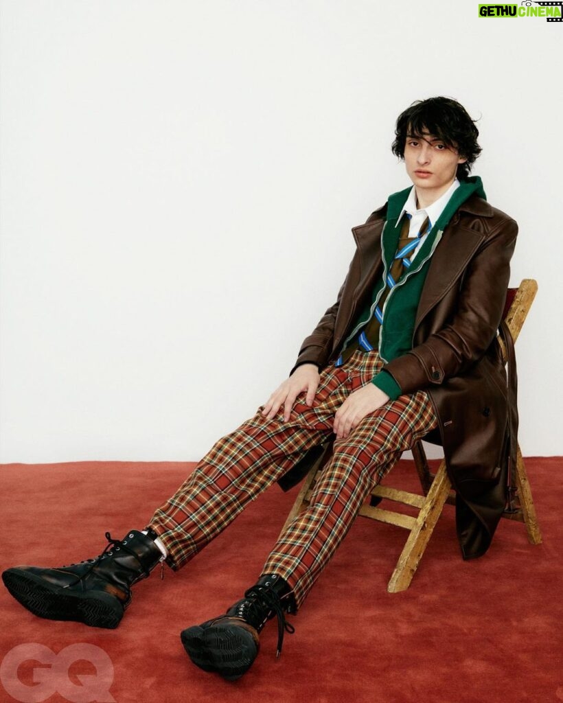 Finn Wolfhard Instagram - “It’s going to be nuts to finish it. It’s going to be amazing, but it’s going to be nuts.” @finnwolfhardofficial talks to #GQHYPE on life after #StrangerThings. Read the story by @eileencartter and see all the photos by @juliusmfrazer at the link in bio. Styled by @branduh.