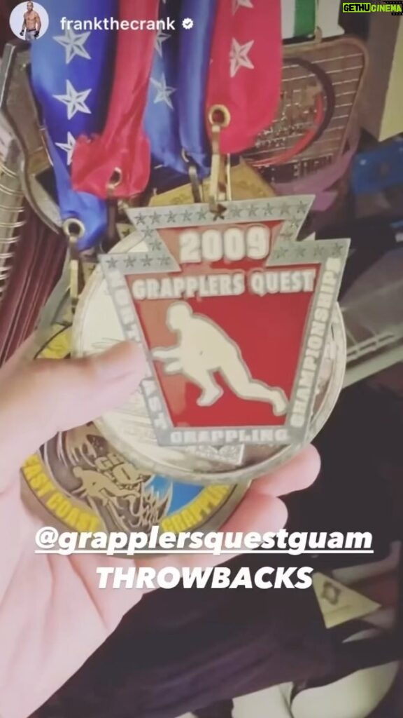 Frank Camacho Instagram - Throwing it back with Frank Camacho’s impressive Grapplers Quest medal collection! A true ambassador of martial arts from the Marianas Islands, we can’t wait for his return to the “GQ” mats in January. Share your “GQ” stories via direct message, and don’t miss the chance to shape your own Grapplers Quest journey. Register for Grapplers Quest Guam in January at www.brandonvera.com! Let’s go, Crank! 🥋 #GrapplersQuest #MartialArts #GQChampion @frankthecrank