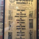 Frank Stallone Jr. Instagram - A very rare poster from 1904 in Philadelphia notice the names of mostly Irish fighters who dominated the sport at that time along with with Italian and Jewish fighters. Most posters have not survived as they were torn down and another put up for the next fight as boxing and baseball dominated all sports. This is almost 120 yrs old! #boxing #irish #philadelphia #1904
