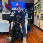 Frank Stallone Jr. Instagram - I've always loved standard Poodles, I'm here with Melvin at my pal Rob Mione Eye Bar in Beverly Hills. My favorite place where I buy all my glasses. @eyebarbh @Rob Mione #standardpoodle