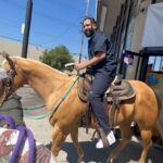 French Montana Instagram - They suspended my license so I went and bought me a horse 🐎 Fuck it let’s go to the store chikithinggg #goodsummer #wishuwell #cokeboys