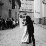 Frida Gustavsson Instagram - "I knelt down and proposed once again, properly, just to be sure she’d still be mine:” Read through the link in our bio the love story that culminates on The Vikings: Valhalla star Frida Gustavsson and her partner Marcel Engdahl's quintessentially Swedish nuptials. Photos by @pierre_bjork