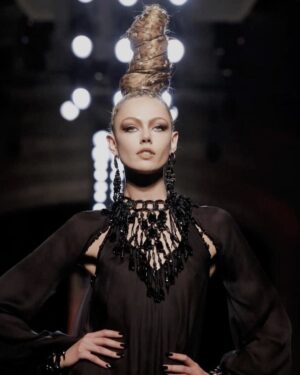 Frida Gustavsson Instagram - I will never forget last night. Thank you Jean-Paul, Tanel and all the team at Gaultier for creating a testament to the magic of fashion. From the first time I had the honor to be a part of your show, over 10 years ago, to last night you have taught me the true transformative power of fashion. You saw sides and qualities in me that no one, not even me, could see and for that I am forever grateful. To have been a part of your universe has been one of the biggest highlight of my career and something I’m immensly proud of. See you soon and love always ❤️ @jpgaultierofficial @tanelbedrossiantz