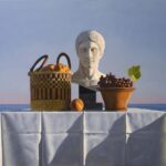 Frida Gustavsson Instagram - still life with peaches, grapes and a bust by david ligare. i am a huge fan of davids work and its neo classical elements. they make me dream of lounging around in arcadia, surrounded by mythological creatures and ever blue skies. the bond between the past and the present is unbreakable and always an inspiration 💜