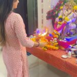 Garima Parihar Instagram – “May the blessings of Lord Ganesha fill your life with joy and prosperity. Happy Ganesh Chaturthi!” 🙏🐘 Mumbai, Maharashtra