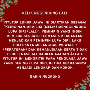 Garin Nugroho Instagram - salam kebersamaan berbangsa @madanifilmfest @shoosugar @wisetrotomo @abrahamsamad_ @iskandarloedin @retno_damayanti @siska.raharja @b.paningron @whanidarmawan @teatergarasi @edna.c.p @susi.ivvaty #katahatinegeri