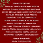 Garin Nugroho Instagram - Kampanye kandidat haruslah menjadikan warga sebagai warga negara , Kampanye bukan kemasan menjadikan hilangnya warga negara, warga dijadikan warga konsumen , warga Diva ,, warga penonton hiburan politk serta warga alogaritma dari mesin kampanye. Warga negara beserta hak dan kwajibannya tidak ditumbuhkan kritis. Lalu untuk apa kampanye dari kandidat sebuah negara dengan biaya , waktu dan tenaga besar warga , jika kampanye tidak menghormati arti warga negara ? @satupena.id @kineforum @jakartscouncil @tempodotco @madanifilmfest @shoosugar @pemilubersih_2024 @wisetrotomo @ong.hariwahyu @iskandarloedin @teatergarasi @b.paningron @siska.raharja @ajiewartono @shenacinnamon @hanummm @tiopksdw @najwashihab @abrahamsamad_ @ipong.witono @adindafudia @analahms @leilachudori @hikmat_darmawan @farah.wardani @arahmaiani