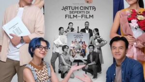 Garin Nugroho Instagram - JAFF “ JATUH CINTA “ : Kegembiraan sebuah festival adalah hadirnya  film yang Cerdas dan berani .Baik skenario, penyutradaran hingga asamble pemain. Tepuk tangsn penonton JAff pada team film “ Jatuh Cinta seperti di  Film-film “ menunjukkan kecerdasan yang berani dari film ini, Salut dan trimakasih kehadiran di JAFF : Yandy, Ernest, seluruh pemain dan team @yndlaurens @ernestprakasa @nirinazubir_ @jaffjogja @sheiladaisha @dionwiyoko @yndlaurens @ringgoagus