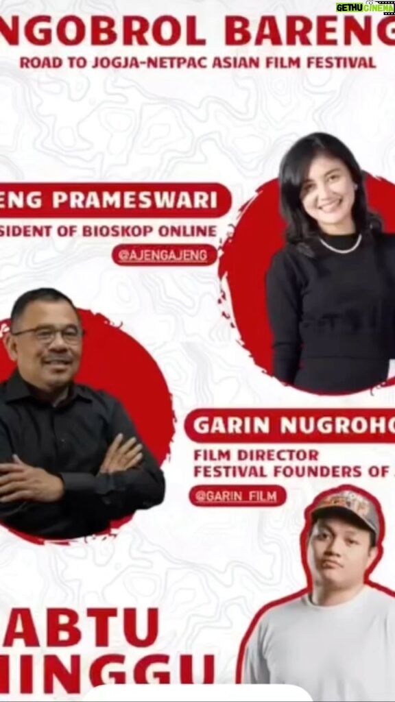 Garin Nugroho Instagram - Road to JAFF 18th , Bioskop Online , Rumata art space - Makasar : serunya ngobrol “ Shaping the local naratif “ dan seni akting @jaffjogja @ajengajeng @muhammadkhan._1 @bioskoponlineid @kamilandini @rizariri @ifa_isfansyah @ajishdibyo