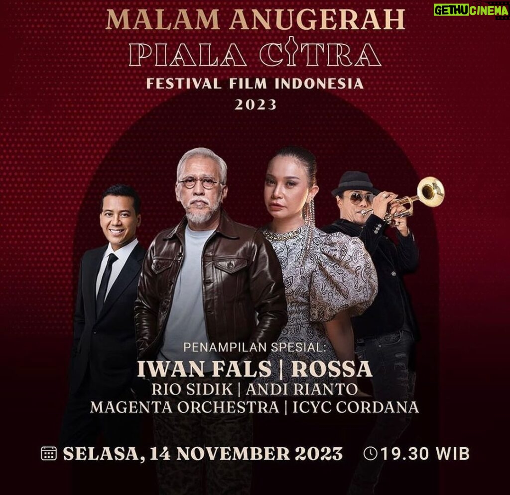 Garin Nugroho Instagram - Ikuti serunya Malam Anugrah FFi 2023,14 november : Pencapaian dan peta sinema Indonesia 2023- 2024 @festivalfilmid @jaffjogja @madanifilmfest @putrimarino @laurabas @lukmansrd @naziracnoer @christinehakimofficial