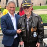 Gary Sinise Instagram – On February 10, our friend, WWII veteran Teddy Kirkpatrick passed away at the age of 99. Teddy and I became pals when we first met years ago at the National Memorial Day parade in DC (pictured here). We were talking and I noticed he was wearing a jacket that said 8th Air Force 379th Bomb Group. My Uncle Jack served in the same B 17 bomb group and turns out they knew each other and had flown together. Teddy was the last surviving member of the 379th. A remarkable man who lived a very full life. 

An honor to know you Teddy. Thank you for serving our country saving the world from tyranny all those years ago. You will be missed. God bless you my friend. Rest in Peace. #salute