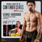 George Hardwick Instagram - 𝗜𝗧'𝗦 𝗢𝗙𝗙𝗜𝗖𝗜𝗔𝗟‼️ @GeorgeHardwickMMA steps into the octagon to fight for a coveted @UFC contract on Dana White’s Contender Series next Tuesday! 📺 Watch DWCS exclusively on @UFCFightPass!