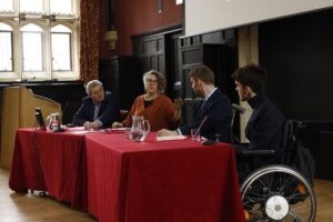 George Robinson Instagram - Was fantastic to be invited onto this panel by @waterspritecam to discuss disability in film and tv this week. If you look closely you will see a magical colour changing straw