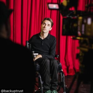 George Robinson Instagram - I am much much happier to be involved in this than I look!

———————————————

#repost from @backuptrust We’re pleased to announce that we’re making a film starring @Georgerossrobinson! 

The Sex Education star's story will be told in the first of a series of short films that challenge perceptions of what is possible with a disability, and educate the viewer about life with a spinal cord injury. George speaks with us about his injury, how it transformed his life, and how Back Up was there to support him and his loved ones. 

Keep an eye out on our account for regular updates - if you enjoyed Rising Phoenix on Netflix this is not something you'd want to miss!

Special thanks to @Visaramedia for producing this project, and @Directdigitalhq for sponsoring film equipment. 

📸 @Clairemorrisphotography