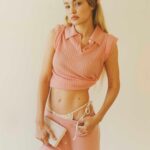 Gigi Hadid Instagram - @guestinresidence SS23 CORE COLLECTION - your favorite cozy basics in lighter weights and new colors for Spring, like ‘blush’ ^ 🪷 GuestInResidence.com xx 2.20.23 by @quentindebriey