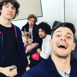 Giles Matthey Instagram - In Liverpool to support my step bro @lukazaiide and @thekooksmusic love you break a leg. 🖤 @onceabcofficial