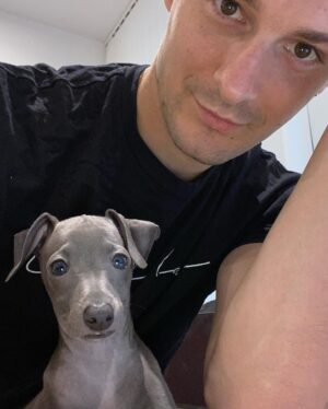 Giles Matthey Instagram - Sooooo. Guys meet Toni. My Italian greyhound son. You may be seeing a bit  more of him on here. #puppylove #iggy #italiangreyhound #son