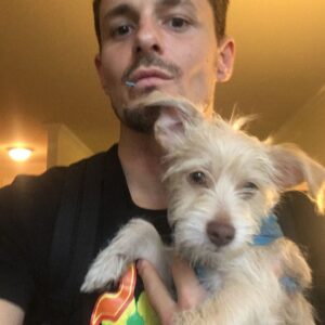 Giles Matthey Instagram - Meet Billy ladies and gents! Cute lil bastard! Xxxx #dogoftheday