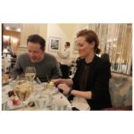 Ginnifer Goodwin Instagram - 💙 @clarefossie 💙 @claridgeshotel 💙 @kristynle Claridge’s