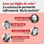 Giorgia Wurth Instagram - In Italia il #fertiltygap, il divario tra #figli desiderati e figli avuti, è sempre più ampio. Le #madrisingle sono in aumento, ma nel nostro paese diventare #mamma senza un partner è una scelta ostacolata: manca per legge la possibilità di accedere alla procreazione medicalmente assistita. Ne parliamo da settimane nella nostra inchiesta sostenuta dai lettori sulla #natalità, a cura di @eleonora_voltolina di @the_why_wait_agenda. E ne parliamo in questa diretta insieme a @giovanni.tizian, che guida le inchieste di Domani, @giorgiawurth, attrice e scrittrice, e la psicoterapeuta Daniela De Cesario (@psicoterapia_de_cesario) oltre all'autrice dell'inchiesta Eleonora Voltolina. 📌Puoi contribuire anche tu alla nostra inchiesta: scopri come nel nostro link in bio! 📌 Per chi lo ha chiesto durante la diretta: il titolo del libro di @giorgiawurth è "Mamme single per scelta"!