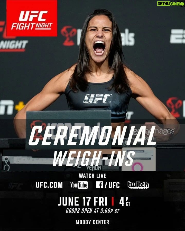 Gloria de Paula Instagram - Austin fans, stand up! 🙌 Join us THIS FRIDAY for the #UFCAustin Ceremonial Weight-Ins at @moodycenteratx 📍 [ Free & Open to the Public | Doors 3pmCT | Start 4pmCT ] Moody Center ATX