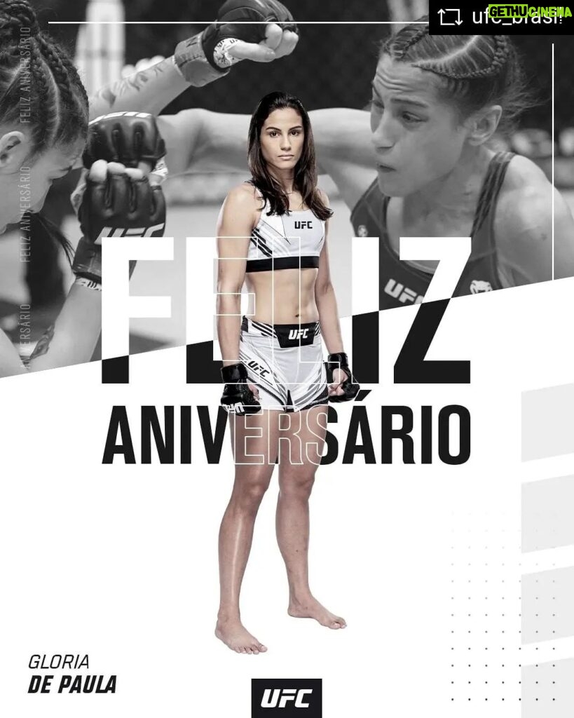Gloria de Paula Instagram - #REPOST @ufc_brasil with @get__repost__app Parabéns, @GlorinhadePaula! A lutadora peso-palha completa mais um ano de vida hoje! 🥳