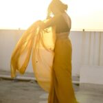 Gopika Ramesh Instagram - 💛 . Saree: @veenavijiclothing 📸: @_shutter__bug