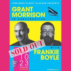 Grant Morrison Instagram - In one week with @frankie_boyle at @oranmorglasgow — now SOLD OUT — with @fpglasgow  LUDA out 13th October from @europaeditionsuk #novel #LUDA #newrelease #comics #comedy #glasgow #event
