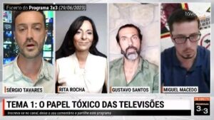 Gustavo Santos Instagram - 🇵🇹| "Televisões têm interesses extremamente obscuros que visam controlar, coagir e manipular as pessoas", Gustavo Santos, escritor, no seu comentário no Programa 3x3 no YouTube