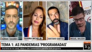 Gustavo Santos Instagram - SOBRE ARTES PANDÉMICAS, LABORATÓRIOS QUE SE TORNARAM SANTUÁRIOS E CERTIFICADOS DE ESTUPIDEZ.

O MEU COMENTÁRIO NO PROGRAMA "3X3" (YOUTUBE e RUMBLE).

@karinamichelin 
@miguelmacedopatriota 
@canal_sergiotavares