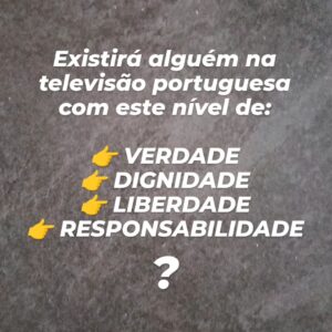 Gustavo Santos Instagram - QUEM TEM MEDO DE PERDER (PESSOAS, ESTATUTO OU COISAS), NUNCA SERÁ LIVRE NEM DIGNO.

A VERDADE TEM UM PREÇO.

MAS ASSUMI-LA, TEM DE SER UMA RESPONSABILIDADE DE TODOS.

FAÇAM A VOSSA PARTE.
EU FAÇO A MINHA.

ABRAÇO FORTE.