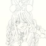 HASU Instagram - ラフスケッチ、線画