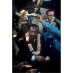 Hāwane Rios Instagram - In honor of Martin Luther King Jr Day, These are the leis made by mothers at Kawaiahaʻo Church that were sent to Dr. Martin Luther King Jr for his march to Montgomery from Selma in 1965. Dr. Martin Luther King Jr. preached at Kawaiahaʻo Church a month prior to Selma and said that Hawaiʻi was “...[an] inspiration and a noble example of racial harmony”. Rev Akaka and the women of Kawaiahaʻo Church made these leis for Dr. King to show their support for the Civil Rights Movement and the lei was “representing a symbol of hope and peace in the face of fear and ignorance” from the people of Hawaiʻi. Martin Luther King Jr. was touched by Hawai’i year when he first visited the islands years earlier in 1959. In an address to the state legislature, when it still met at ʻIolani Palace: “...As I think of the struggle that we are engaged in in the South land, we look to you for inspiration and as a noble example, where you have already accomplished in the area of racial harmony and racial justice what we are struggling to accomplish in other sections of the country, and you can never know what it means to those of us caught for the moment in the tragic and often dark midnight of man’s inhumanity to man, to come to a place where we see the glowing daybreak of freedom and dignity and racial justice....” Upon his return, he stated to his congregation: “As I looked at all of these various faces and various colors mingled together like the waters of the sea, I could see only one face— the face of the future!” (Dexter Echo, 4 November 1959) The first pic is that of Rev. Abraham Akaka and his daughter with the leis. With the leis, Rev. Akaka included the following note to Dr. King: Dear Brother Martin Luther King – As you “bring good news to the meek, bind up those that are bruised, release to captives” our Prayer and Aloha reach out to enfold you. These flower lei were made by mothers of the Kawaiaha‘o Church — for you and our brothers in the cause of our Lord Jesus whose commandment you obey: “Feed my lambs” Tend my sheep Feed my sheep” History will honor this hour because His chosen servant was faithful and a great nation responded to that faithfulness. A.A.