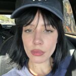 Halsey Instagram - always gotta be one hair that sticks to ur gloss, but we keep it movin. my world is small these days. (it’s Ender)