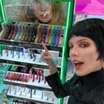 Halsey Instagram - we’ve landed! about-face is now live across @UltaBeauty stores in the US! shopping at Ulta growing up, i couldn’t think of a better fit for @aboutfacebeauty. a brand that celebrates no rules and individuality, just like about-face does. so excited for you guys to have a space to test, play and express with about-face products IRL. 🧡 Shot by @adamkudeimati Music produced by @byfr__