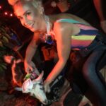 Halyna Hutchins Instagram – This year I took Halloween pretty lightly, but still managed to dress up as a Tank Girl and pet a goat! photo credit goes to @jarrettfurst #halloweenparty