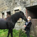 Halyna Hutchins Instagram – Our beautiful picture horse Finley  #onset #onlocation #ireland #filmingwithanimals Birr, Ireland