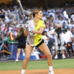 Hannah Stocking Instagram - Had one of my most fun nights of summer so far at the All-Star Celebrity Softball Game ⚾️🫡 and WE WON! LFG Brooklyn! Thank you @mlb for having me! 💃🏻 Dodger Stadium