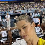 Hannah Stocking Instagram - Had one of my most fun nights of summer so far at the All-Star Celebrity Softball Game ⚾️🫡 and WE WON! LFG Brooklyn! Thank you @mlb for having me! 💃🏻 Dodger Stadium