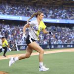 Hannah Stocking Instagram - Had one of my most fun nights of summer so far at the All-Star Celebrity Softball Game ⚾️🫡 and WE WON! LFG Brooklyn! Thank you @mlb for having me! 💃🏻 Dodger Stadium