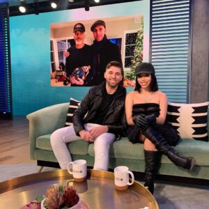 Harry-James Thornton Instagram - Thank you for having us on the show! 🙏🏻 @accesshollywood @mariolopez @kithoover 
Such an honor 
#accesshollywood #eentertainment #Realitytv #billybobthornton #eazye #amazonprime #harryjamesthornton #Ebie #relativelyfamous #relativelyfamousRanchrules #nbcuniversal #talkshow #hbo #celeberty #ranch