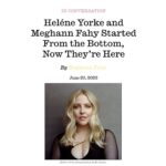 Heléne Yorke Instagram – My LONG ASS TIME buddy @meghannfahy interviewed me for @interviewmag and I just….love it so much. Link in my stories 💕
.
.
.
📸 @mcooper.studio
💋 @sarahstaines
💁🏼‍♀️ @xaviervelasquez
🖤 @sarahslutsky
📖 @interviewmag