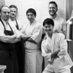 Henri Alén Instagram - Arigato @ebisu_endo ! What a unique experience it was to have Sushi-master Norihito Endo to visit @finnjavelhelsinki . Two different food cultures but so much similarities. Respecting the ingredients, cooking with delicate touches and joying the moments in life. Hope to see you back in Finland soon with your great staff. And i promise to take you in forests and lakes next time😊. Iso kiitos kaikille jotka kävitte myös nauttimassa menusta, voin taata että kyökissä oli yhtä siistiä kuin salin puolella🥂 #ebisuendo #japan #finland #sushi #finnjävel #arigatogozaimasu #chefs