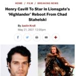 Henry Cavill Instagram - Very exciting news today! I've been a fan of Highlander since I was lad. From the movies in all of their 80s, Queen slathered glory to the TV show with an actor who looked remarkably like one of my brothers. Being not shy with swords, and having a director as talented as Chad Stahelski at the helm, this is an opportunity like no other. Deep diving into franchise storytelling with all the tools at our disposal, is going to make this an adventure I (and hopefully all of you) shall never forget. And as you can see from the swipe, I've lately been dipping into some of my Scottish heritage, and inadvertently getting my base line research underway! #Highlander