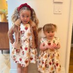 Hilary Duff Instagram - These beautiful little hearts …bursting and wild. Happy Valentine’s Day from the Bair girlies