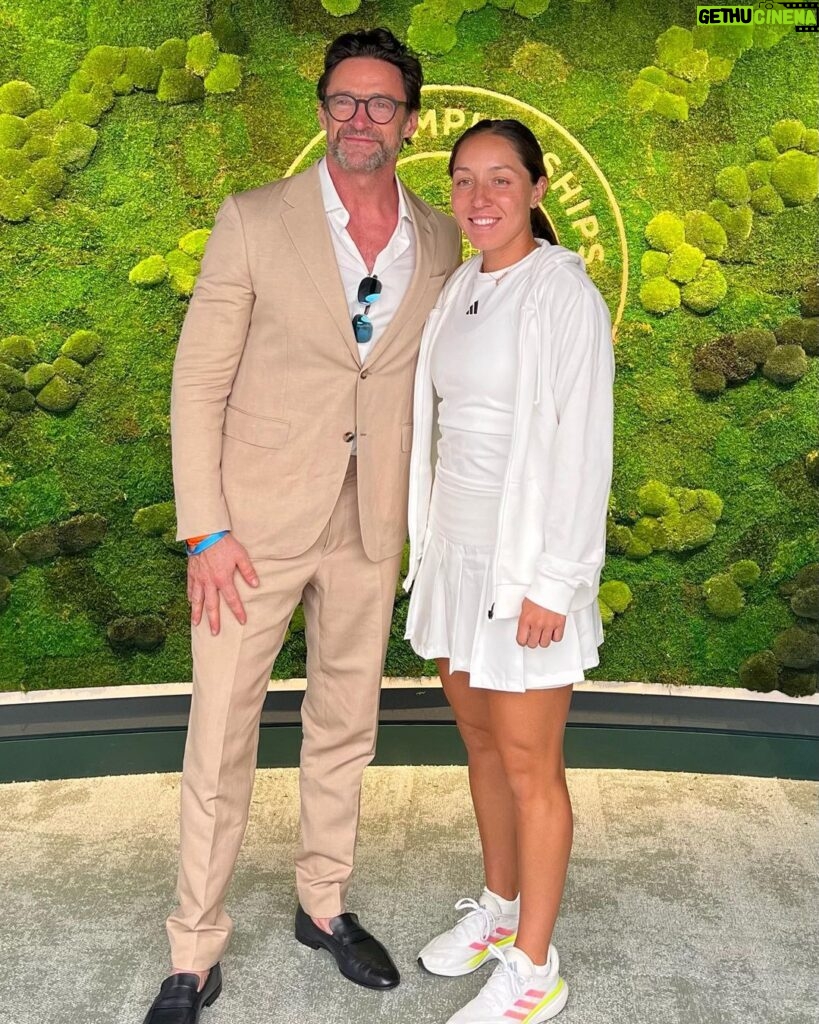 Hugh Jackman Instagram - Super Saturday at @wimbledon!!! Thank you @stansmithonline and your entire team for having us.