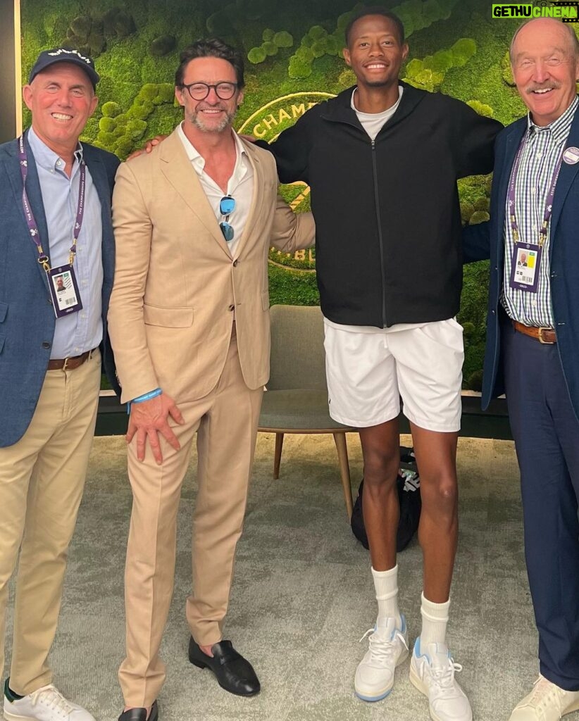 Hugh Jackman Instagram - Super Saturday at @wimbledon!!! Thank you @stansmithonline and your entire team for having us.