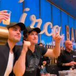 Ian Somerhalder Instagram - About last night… 👀 @iansomerhalder & @paulwesley had the time of their lives serving up their #BrothersBondBourbon to countless fans at @circalasvegas ! As the crowd kept pouring in, so did the shots. 😎 The guys then held a separate meet & greet for 150 lucky fans who also received a signed bottle of their bourbon! Cheers to unforgettable times… and many more. 🥃 Las Vegas, Nevada