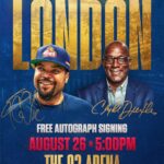 Ice Cube Instagram – Hey London!!! Get to the O2 early tomorrow if you want an autograph from me and Clyde “The Glide” Drexler. You know I’m performing at halftime too…don’t cheat yourself, treat yourself!