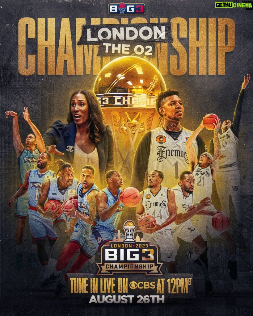 Ice Cube Instagram - London, get ready for a physical showdown between the Triplets and the Enemies tomorrow. But first, we starting off with the Celebrity & All-Star Games. Catch all three starting at noon ET on @cbstv. @thebig3 #BIG3London #BIG3Championships #London #basketball